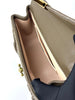 Preowned. Chloe Weaving Elsie Taupe Flap GHW|5995