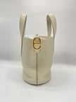 Like New. Hermes In The Loop 18 Clemence Beton GHW. UAM007UH|9123