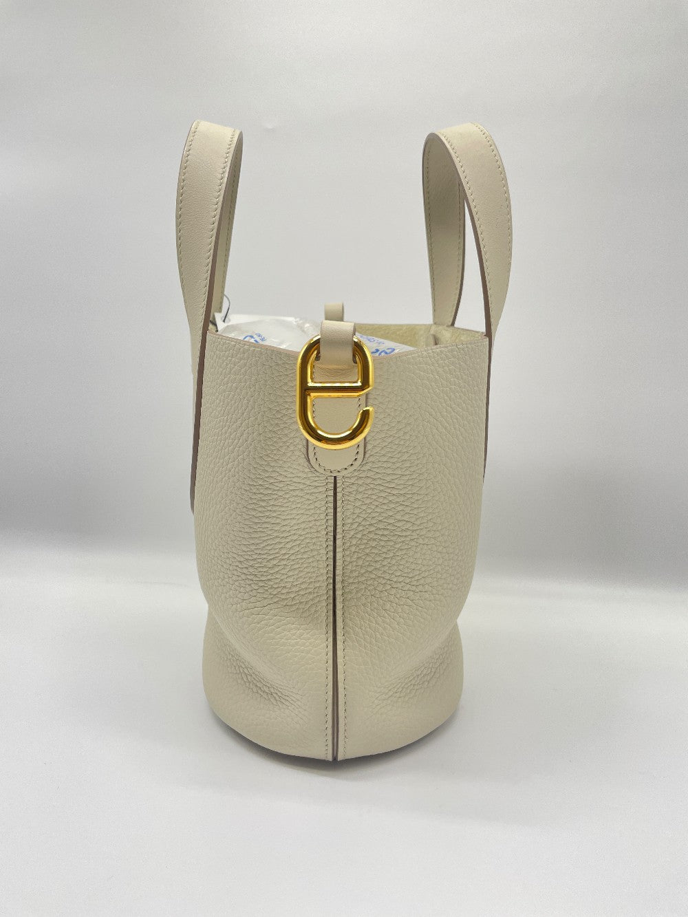 Like New. Hermes In The Loop 18 Clemence Beton GHW. UAM007UH|9123
