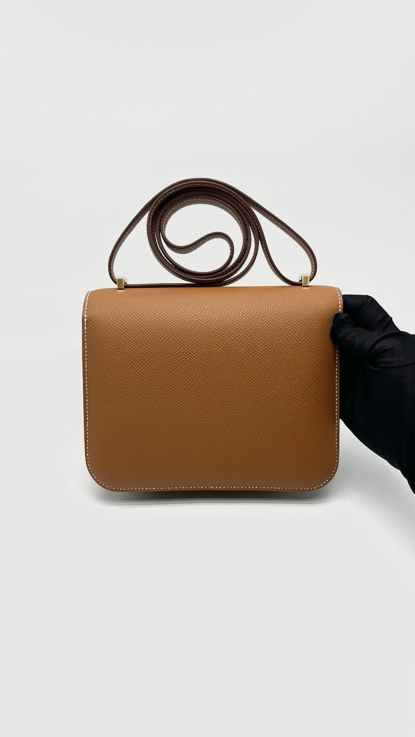 Brand New. Hermes Constance 18 Gold Epsom GHW. GAC167BU|16742