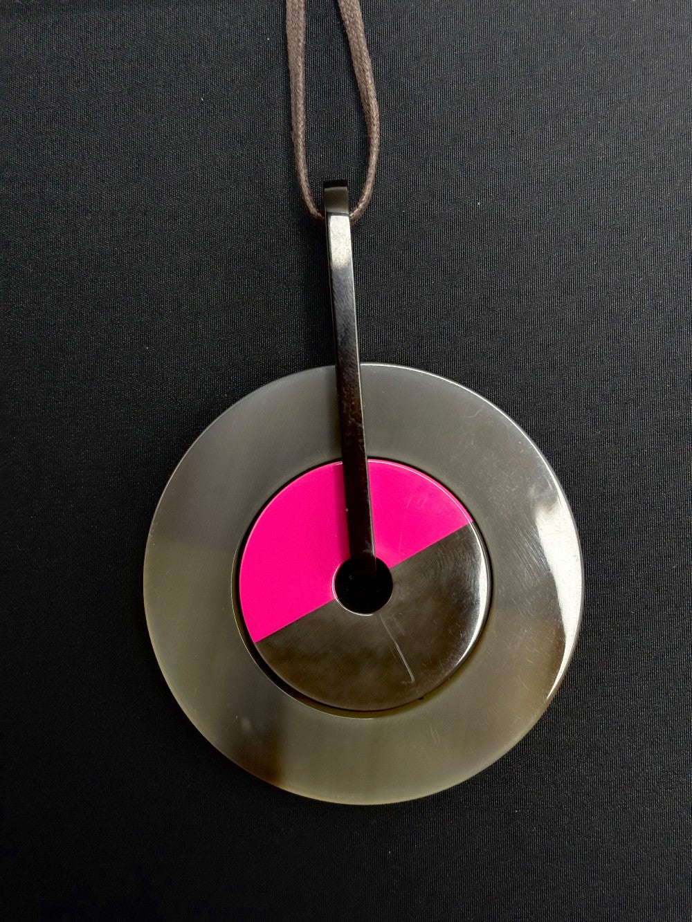 Preowned. Hermes Eclipse Pendant Violet|10993