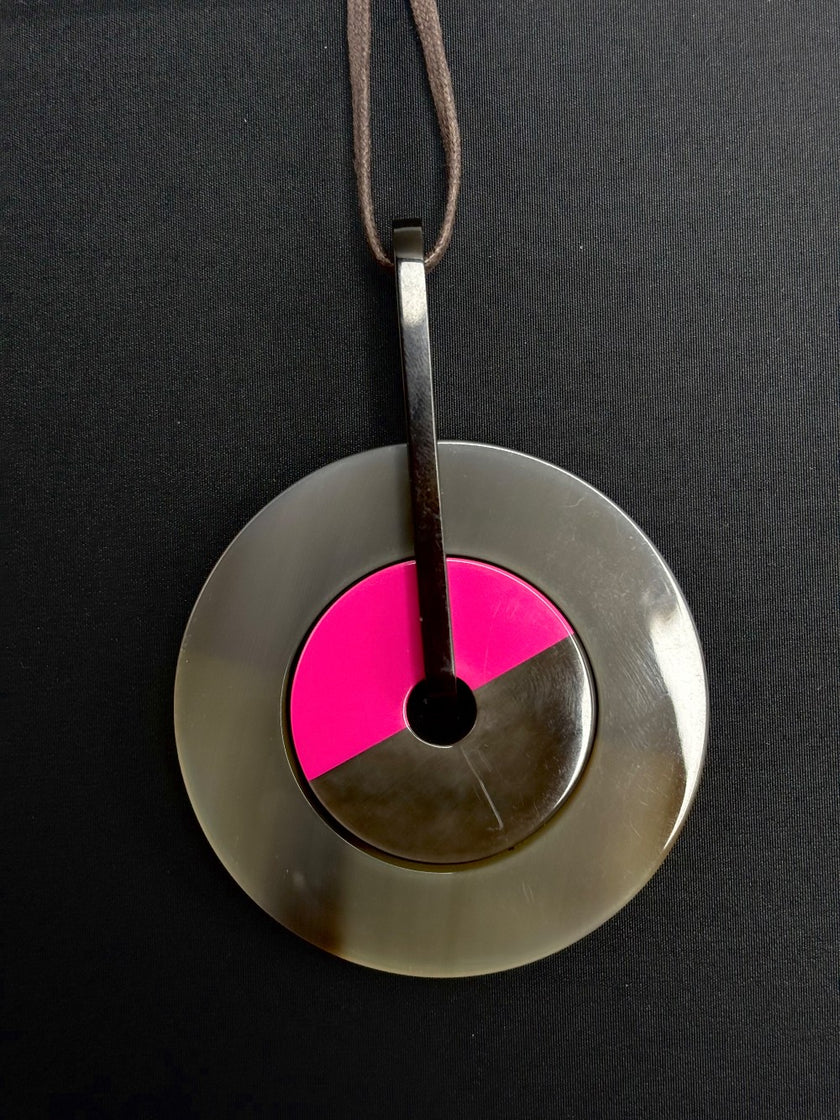 Preowned. Hermes Eclipse Pendant Violet|10993