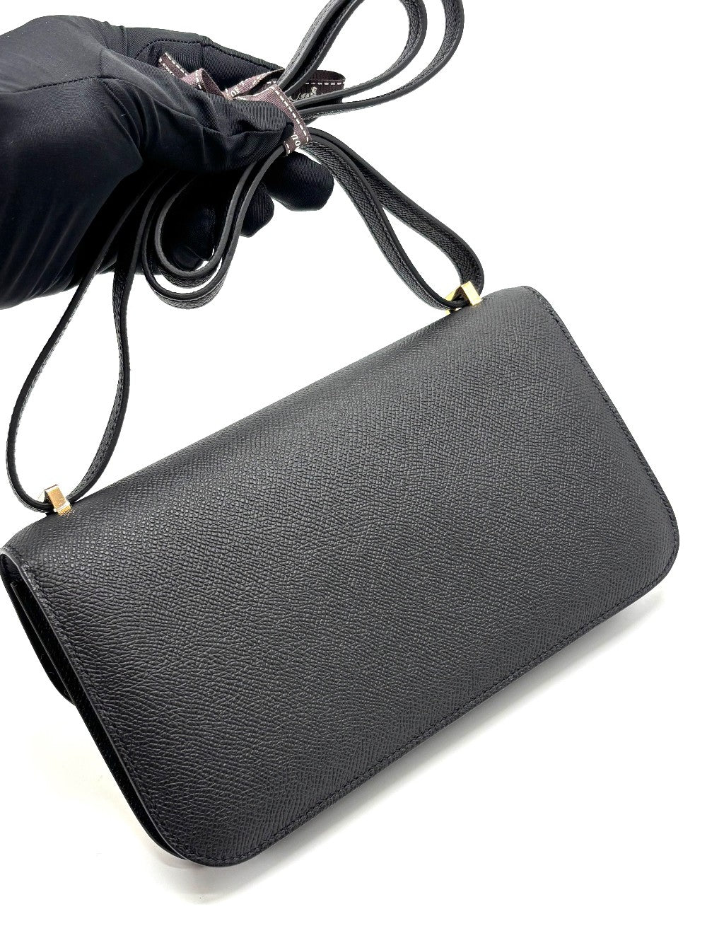 Brand New. Hermes Constance Elan Black Epsom RGHW. WMS658IP|8821