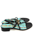Brand New. Gucci Bee Thongs Patent Black. 39|9020