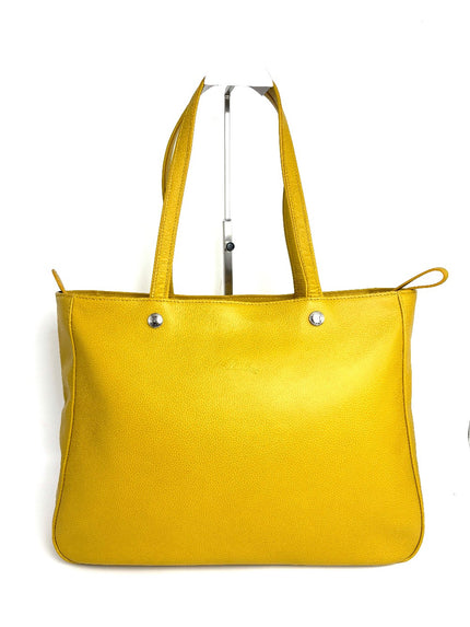 Preowned. Longchamp Tote Yellow|11823