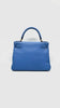 Preowned. Hermes Kelly 28 Blue Paradis Clemence GHW. RMI30|13572