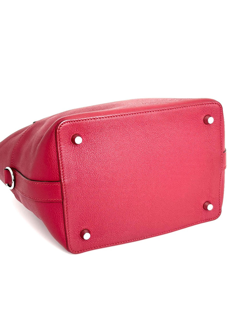 Preowned. Hermes Toolbox 20 Rouge Grenat PHW. XBY007FZ|3912