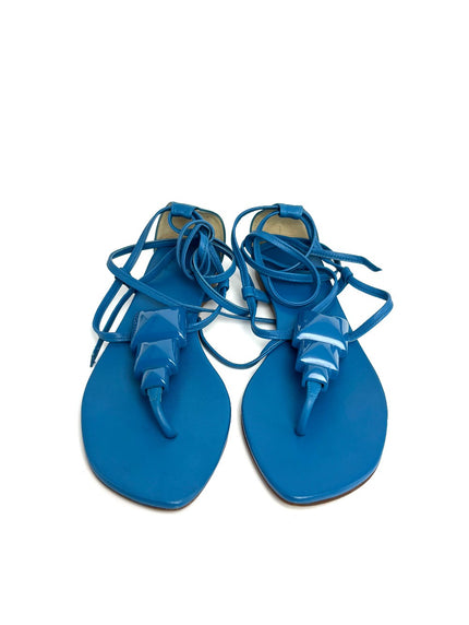 Preowned. Hermes Blue Sandals. 36|12144