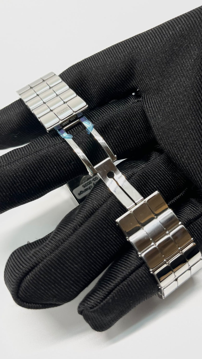 Brand New. Hermes H Heure Steel Watch MOP|5723