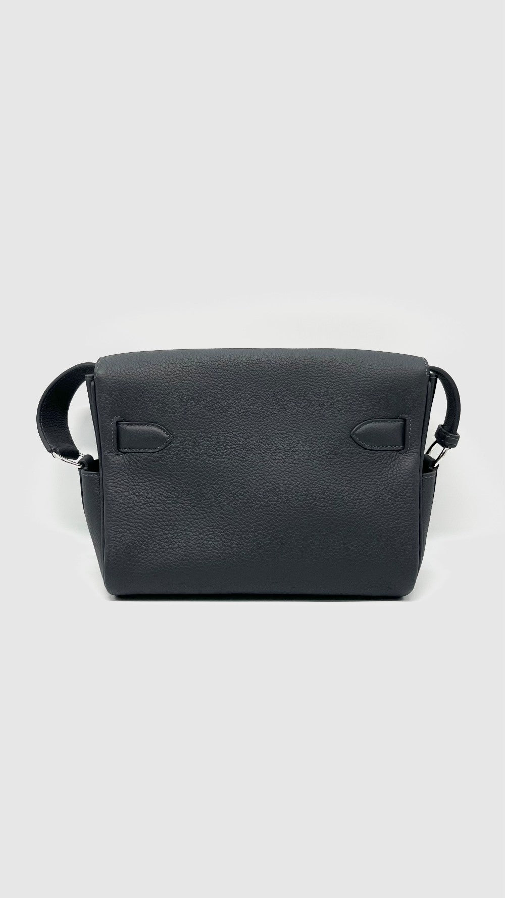 Brand New. Hermes Kelly Messenger Gris Mysty PHW. KMS918IM|14243