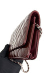 Preowned. Chanel WOC Maroon Patent. 14003421|4115