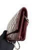 Preowned. Chanel WOC Maroon Patent. 14003421|4115