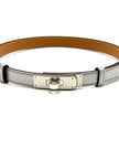 Brand New. Hermes Kelly Belt Argent Silver PHW. KMI380IA|17038