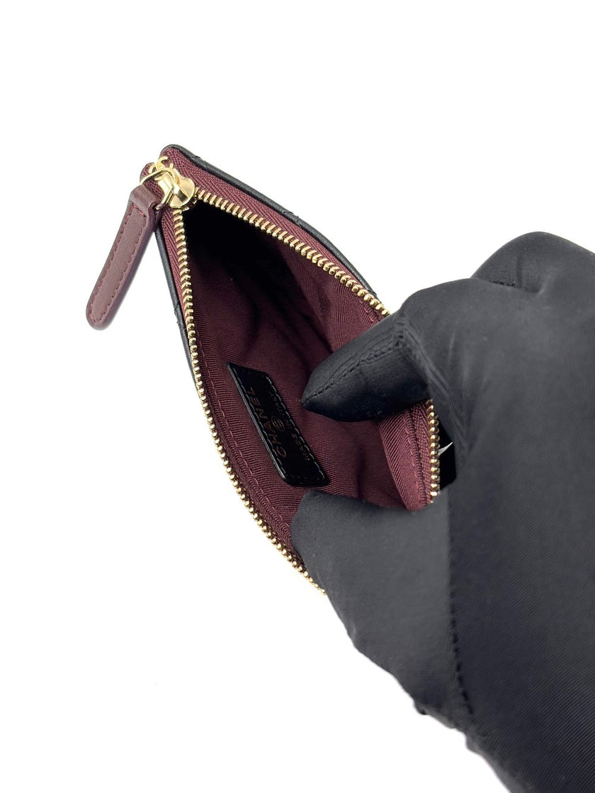 Unused. Chanel O Case Black. 25050858|6678