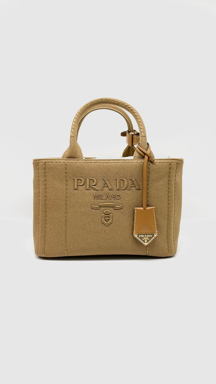 Unused. Prada Jardiniere Mini Bag Tabacco GHW|13777