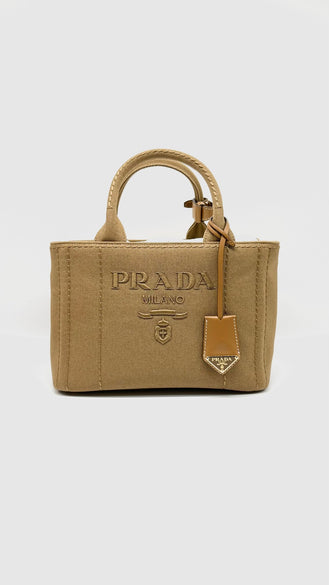 Unused. Prada Jardiniere Mini Bag Tabacco GHW|13777