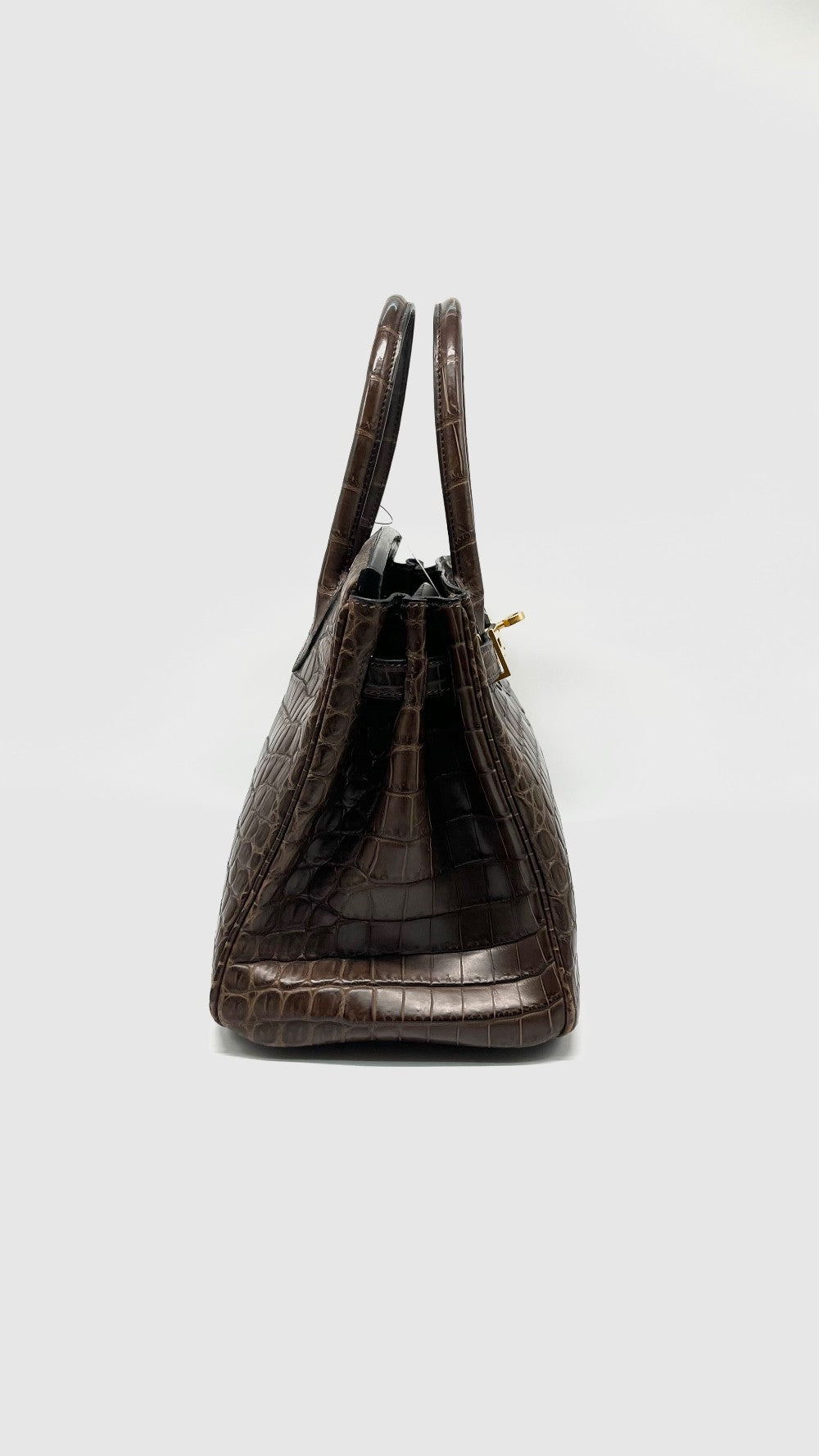 Preowned. Hermes Birkin 30 Havane Crocodile Niloticus. G2931.Z|11552