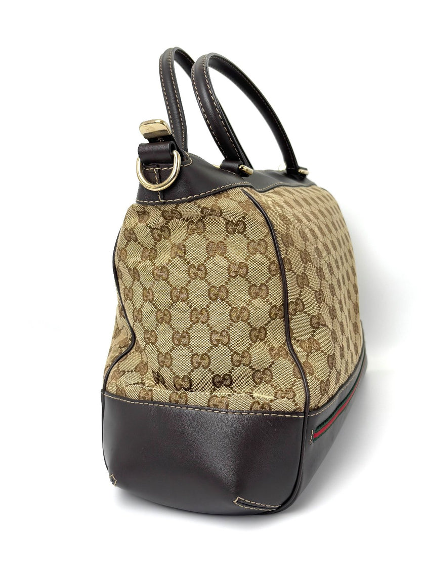 Preowned. Gucci Mayfair Bow Tote Canvass. 257349525040|6410