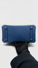 Like New. Hermes Birkin 25 Ostrich Blue Brighton PHW. DSA365XI|12984