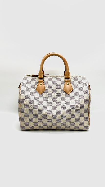 Like New. LV Speedy 25 Azur. MB1128|16020