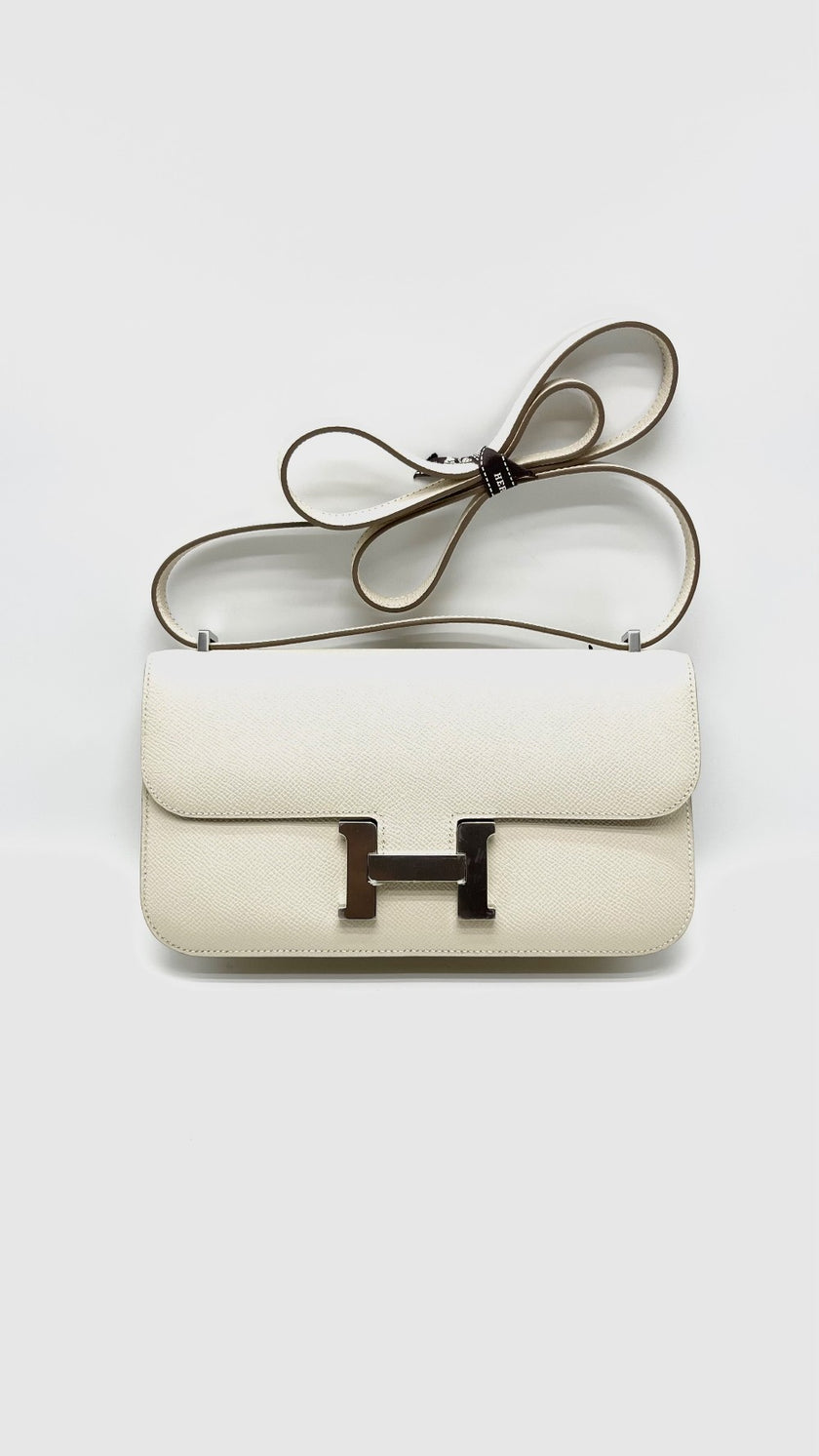 Brand New. Hermes Constance Elan Craie Epsom PHW. WMS942FG|16800