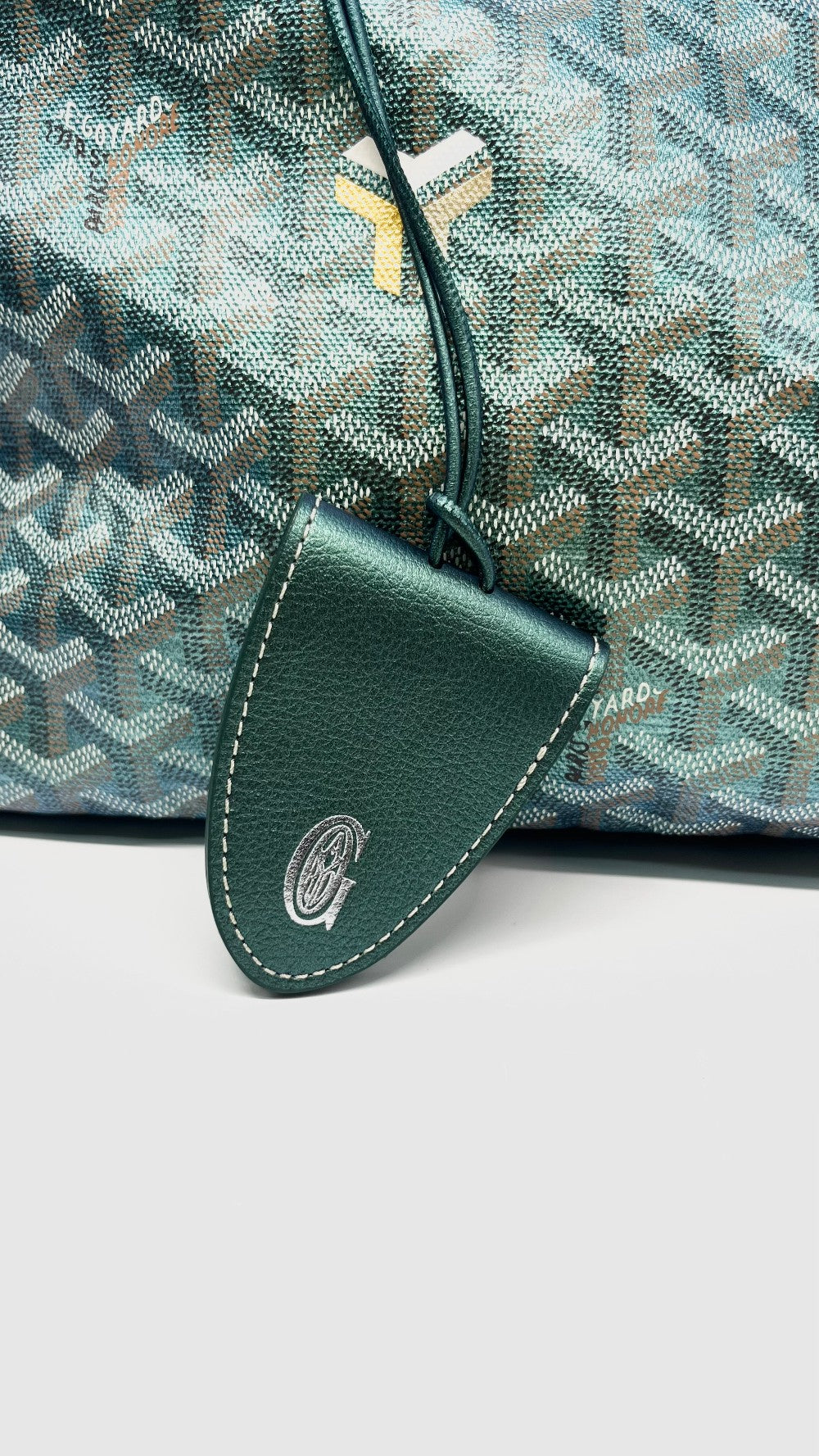 Brand New. Goyard St. Louis PM Metallic Green. CHN020248|11420