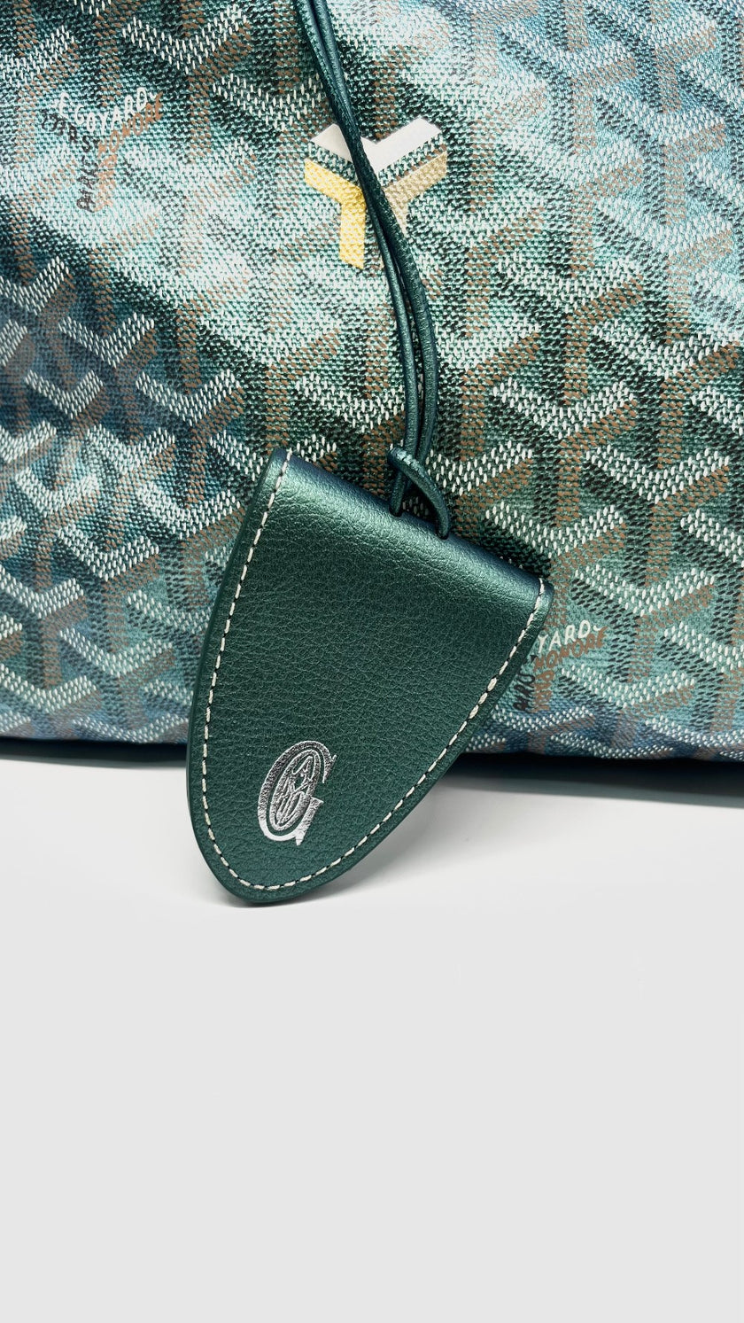 Brand New. Goyard St. Louis PM Metallic Green. CHN020248|11420