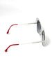 Brand New. Fendi Butterfly White/Red Sunglasses|8156