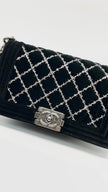 Preowned. Chanel Leboy Old Medium Black Velvet Ruth HW. 19944432|14732