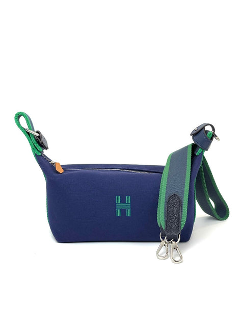 Preowned. Hermes Bride A Brac PM Blue|8003