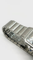 Preowned. Cartier Santos Galbee Medium White Dial Roman All Steel 20 Links. 1564CC137286|7923