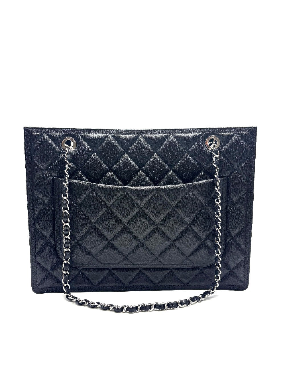 Brand New. Chanel Black Caviar Shopping Tote SHW. P569T7J7|17081