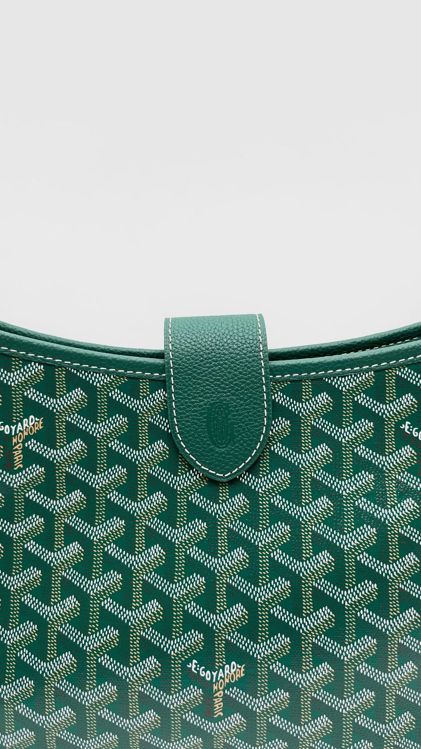 Brand New. Goyard Musette PM Green. SAH020264|16500