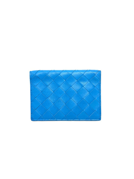 Brana New. Bottega Cassette Bifold Zip Wallet Light Blue|16925