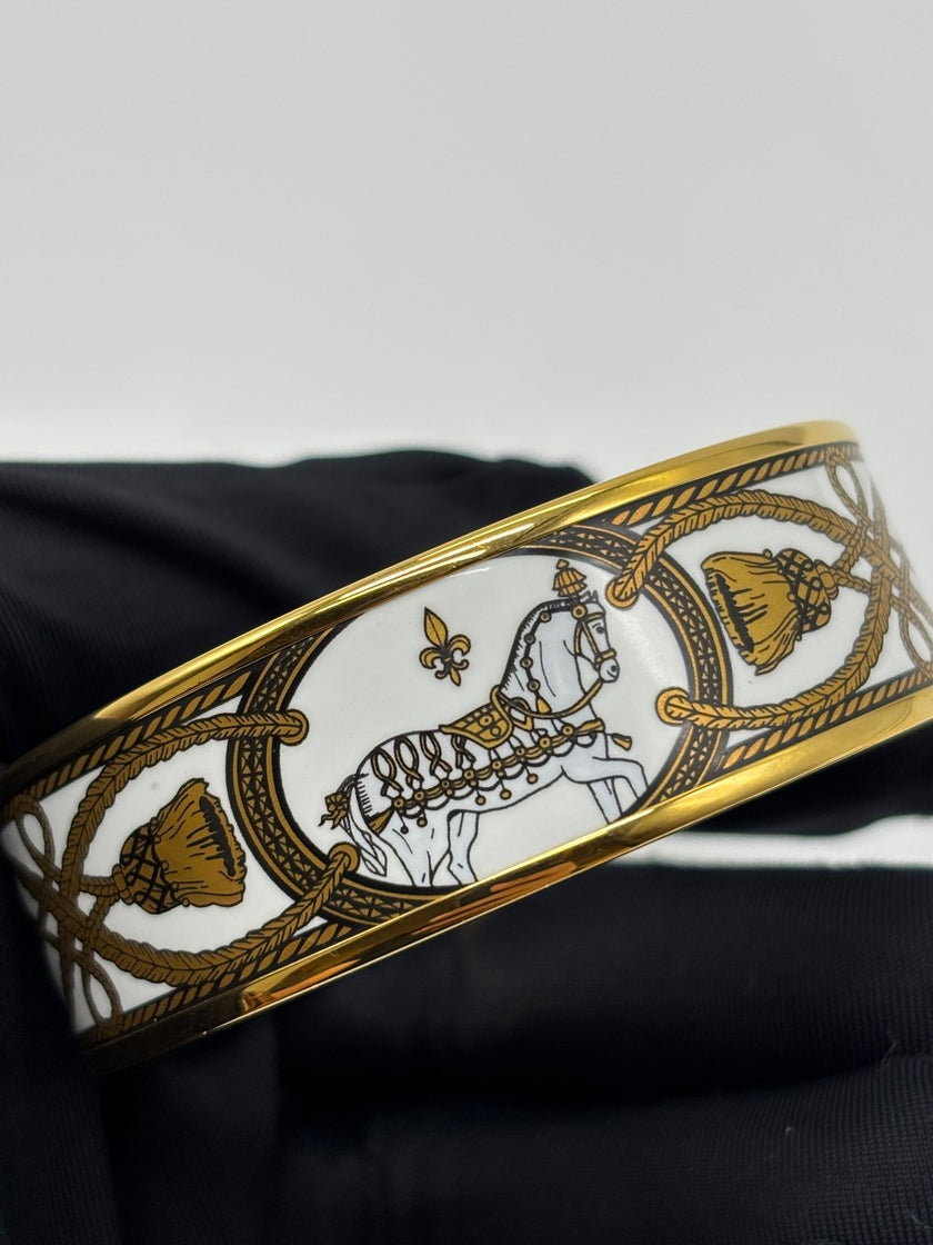 Preowned. Hermes Grand Apparat Bangle|8866