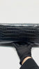 Preowned. Balenciaga City Black Croc Embossed Medium GHW|11437