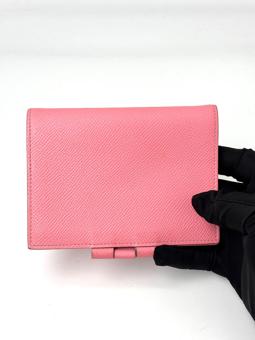 Preowned. Hermes Passport Holder Azalee|7078