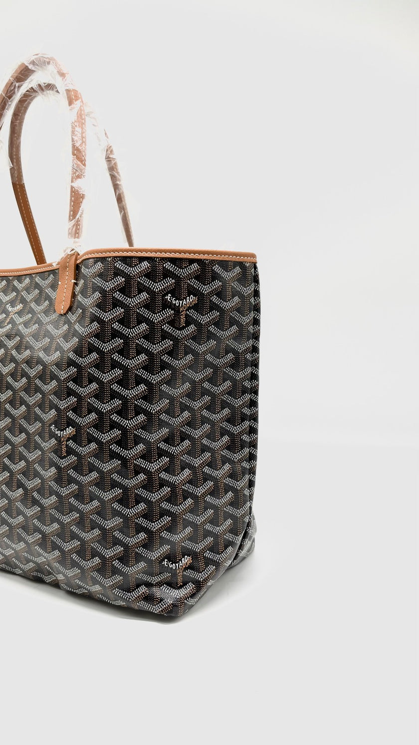 Brand New. Goyard St. Louis PM Black/Tan. CHN020251|10150