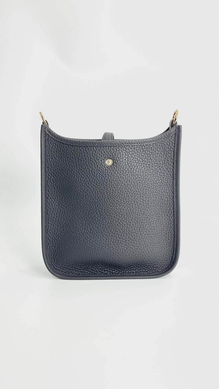 Brand New. Hermes Evelyne TPM Gris Mysty. WMM011SN|3819