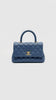 Preowned. Chanel Coco Handle Small Caviar Blue GHW. 24228917|10807