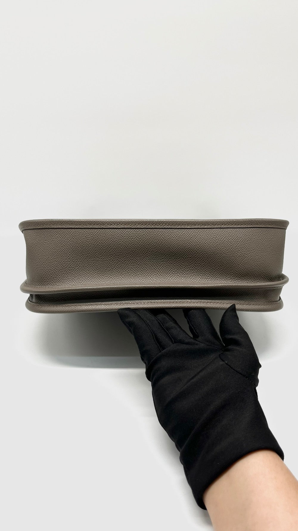 Preowned. Hermes Evelyne PM Etain Epsom PHW. JQ99|11647