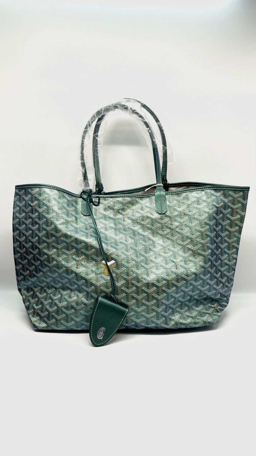 Brand New. Goyard St. Louis PM Metallic Green. CHN020248|11418