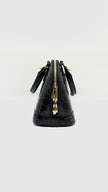 Brand New. LV Alma BB Vernis Croc Black|7855