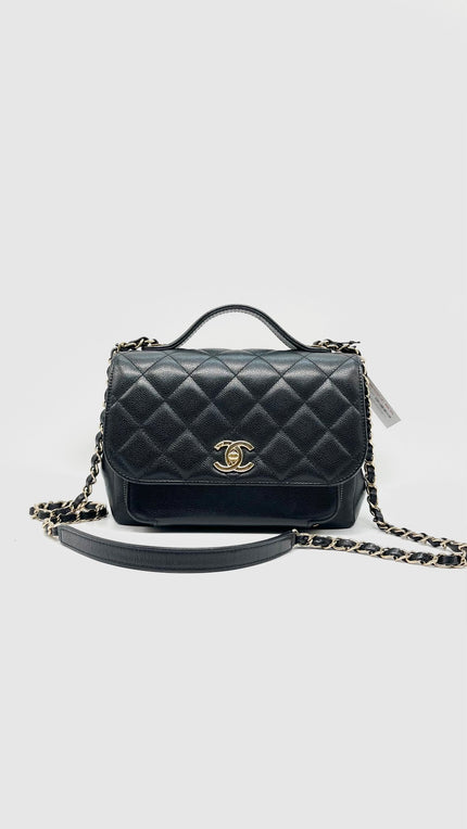 Preowned. Chanel Business Affinity Small Black GHW. UPEEN8GC|13826