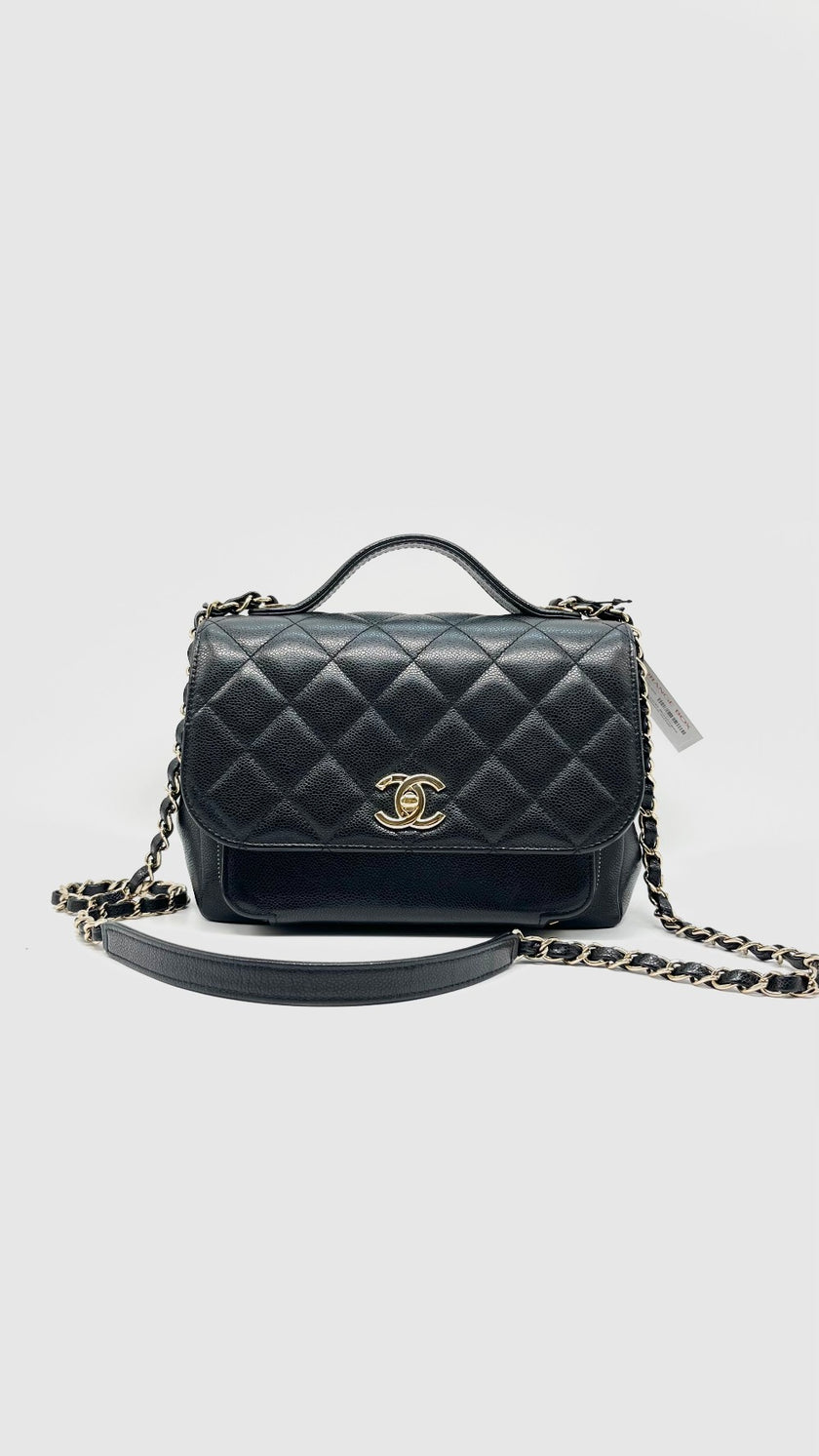 Preowned. Chanel Business Affinity Small Black GHW. UPEEN8GC|13826