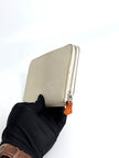 Preowned. Hermes Zip Long Wallet Craie. TTS007AU|12031