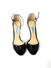 Brand New. Prada Open Toe Heels Black Patent. 37|7418
