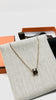 Brand New. Hermes H Pop Necklace Black|9373