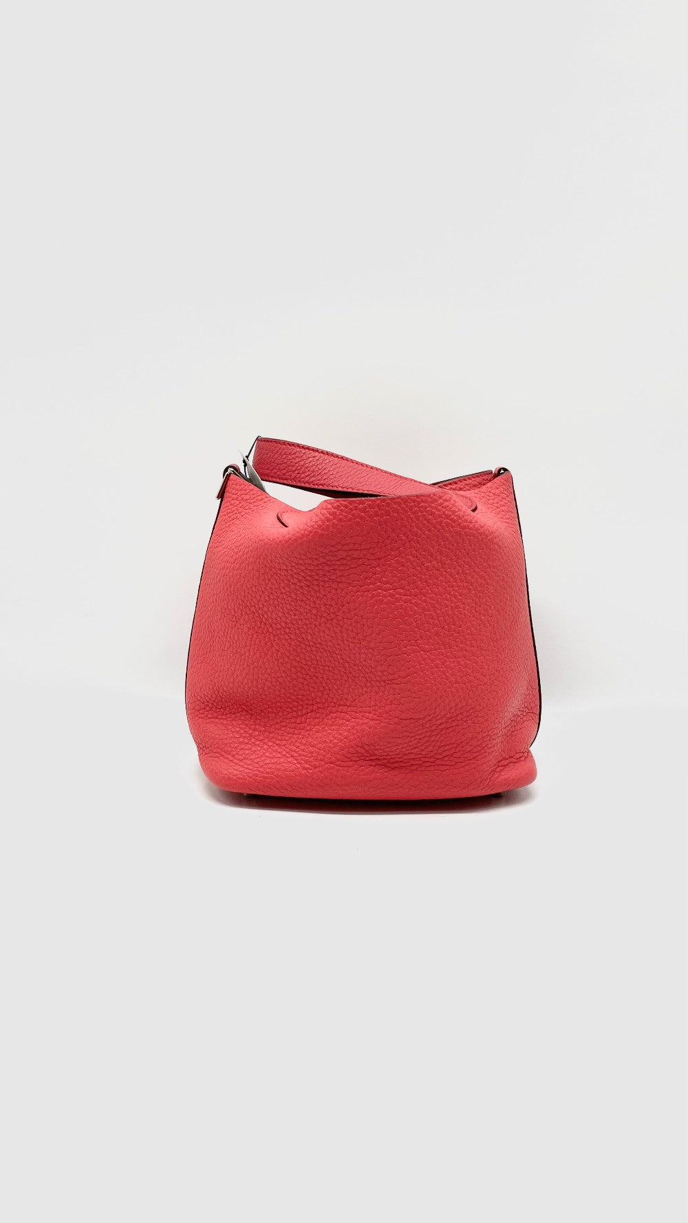 Preowned. Hermes Picotin 18 Tricolor Rose Extreme/Rouge De Coeur/Rose Mexico Togo PHW. YAM007UH|14296