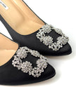 Brand New. Manolo Heel Black. 39.5|7397